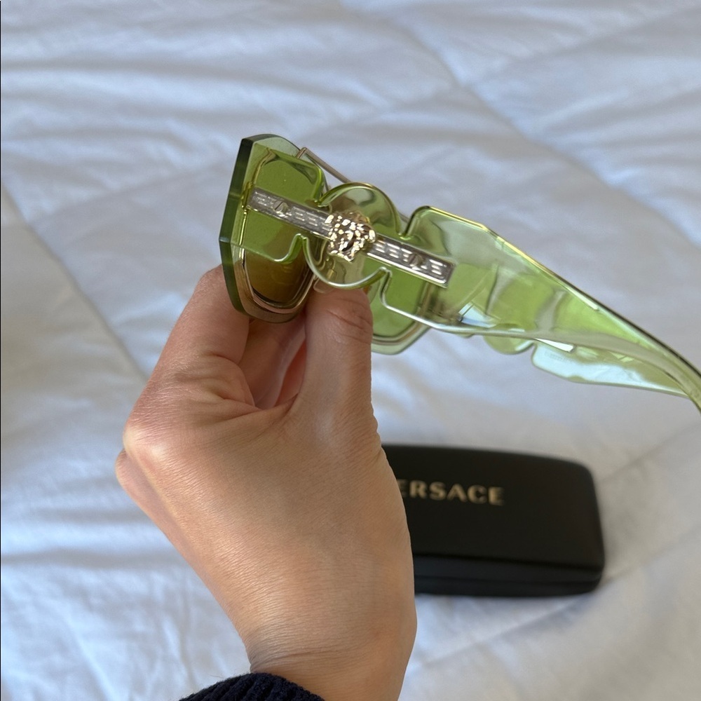 Versace Lime Green Sunglasses - Picture 3 of 5
